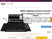 Tablet Screenshot of lightfactory.net